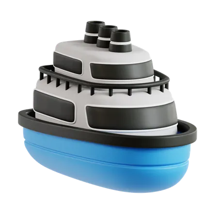 Navio iate  3D Icon