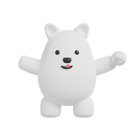 Ice Bear  3D Illustration