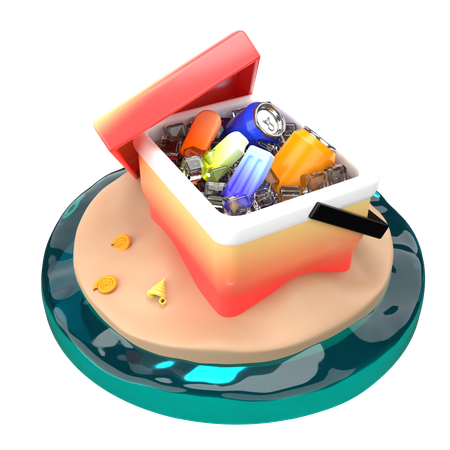 アイスボックス  3D Icon