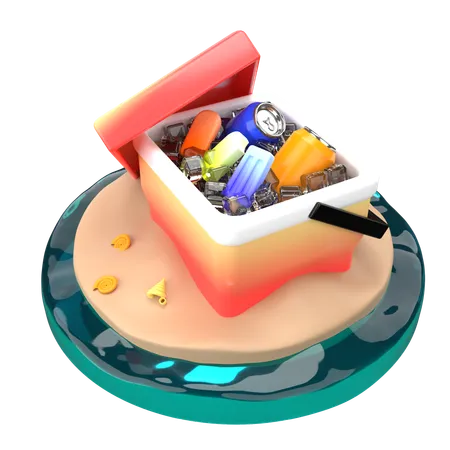 アイスボックス  3D Icon