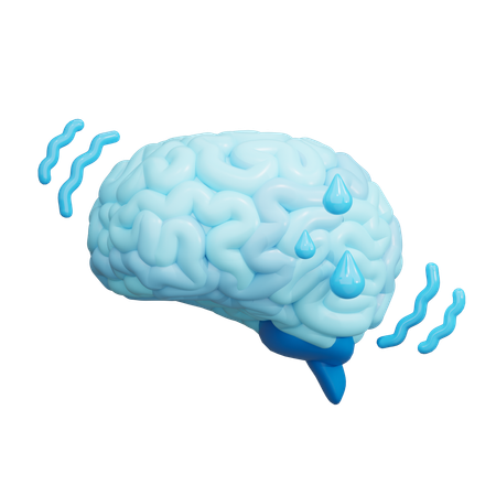 Ice Brain  3D Icon