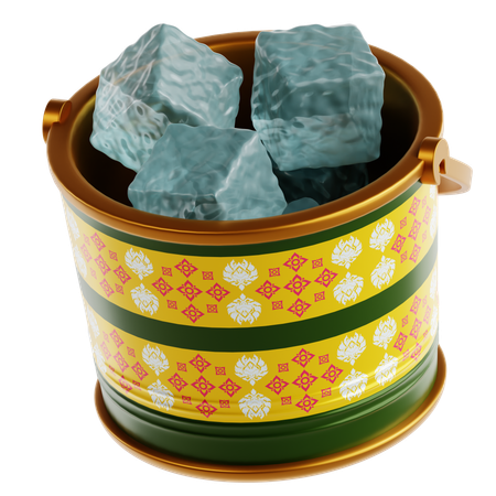 Ice Bucket  3D Icon