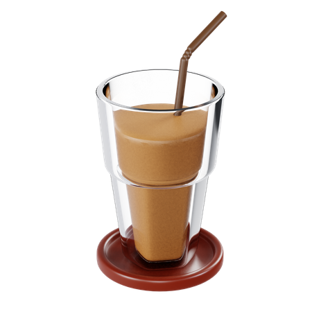 Ice Coffee  3D Illustration