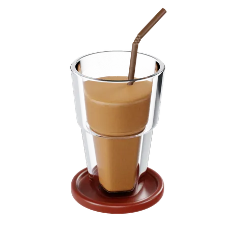 Ice Coffee  3D Illustration