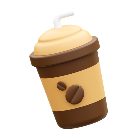 Ice Coffee Cup  3D Icon