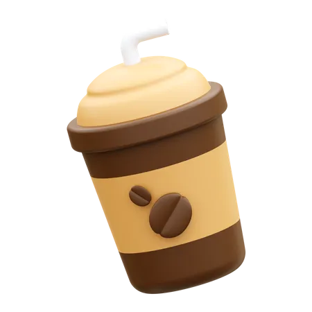 Ice Coffee Cup  3D Icon