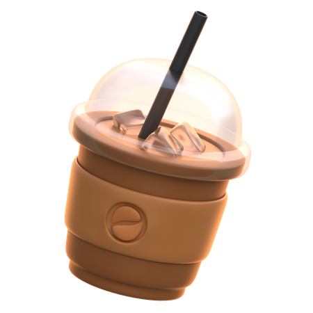 Ice Coffee Cup  3D Icon