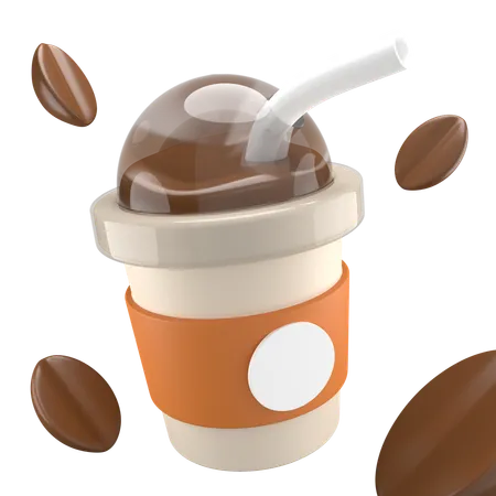 Ice Coffee Cup  3D Icon