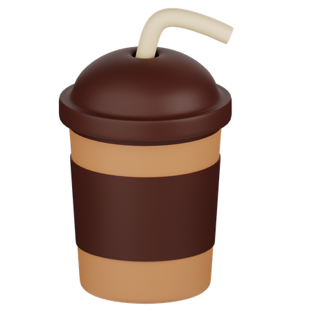 Ice Coffee Cup  3D Icon