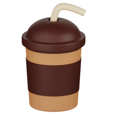 Ice Coffee Cup  3D Icon