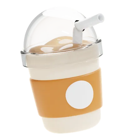 Ice Coffee Cup 3D Icon