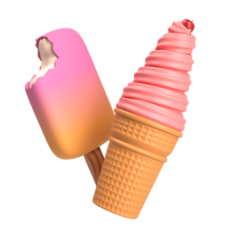 아이스크림  3D Icon