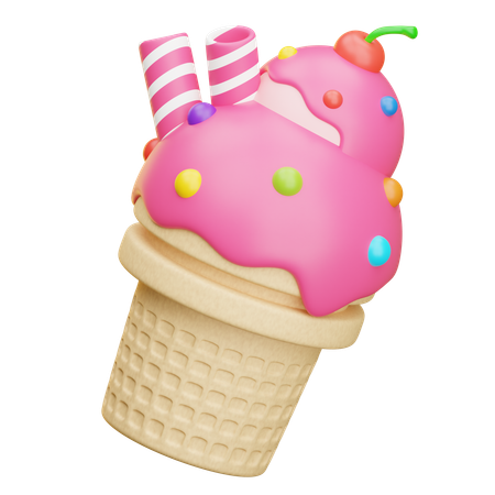 Ice Cream  3D Icon