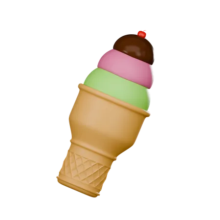 Ice Cream  3D Icon