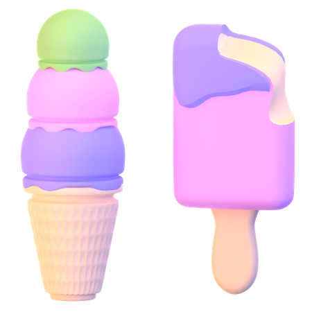 Ice Cream  3D Icon