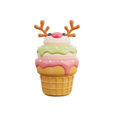 Ice Cream  3D Icon