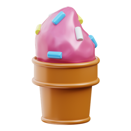 Ice Cream  3D Icon