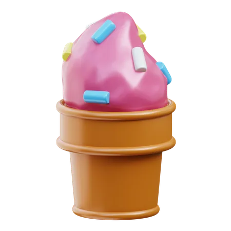 Ice Cream  3D Icon