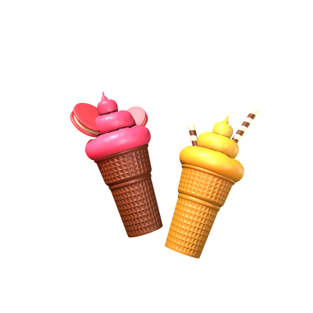 Ice Cream  3D Icon