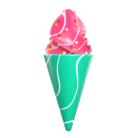 Ice Cream  3D Icon