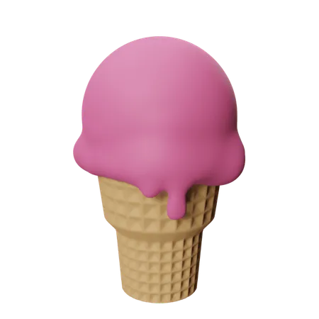 Ice Cream  3D Icon