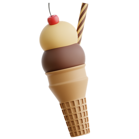 Ice Cream  3D Icon