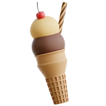 Ice Cream  3D Icon