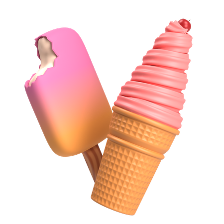 Ice Cream  3D Icon
