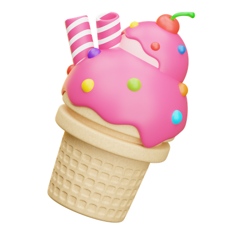 Ice Cream  3D Icon