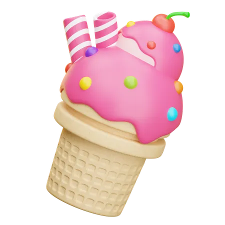 Ice Cream  3D Icon