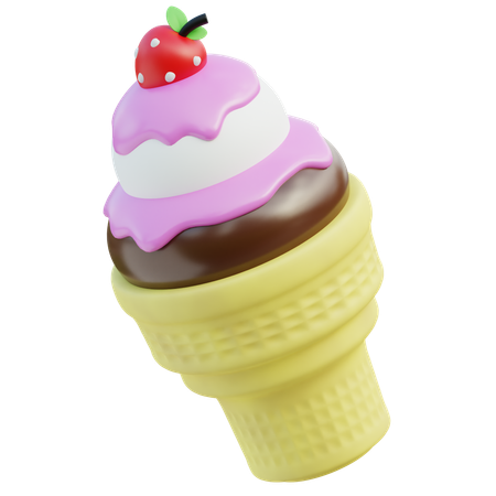Ice Cream  3D Icon