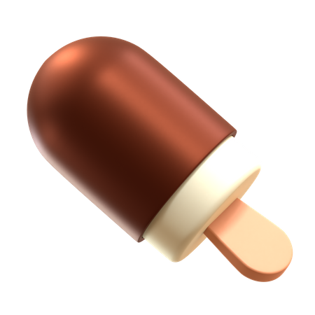 Choco Vanilla Ice Cream  3D Icon