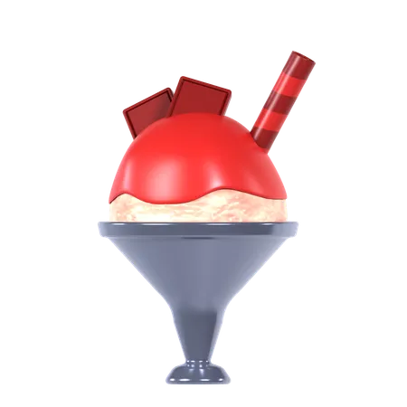 Ice Cream Bowl  3D Icon