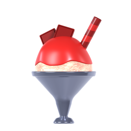 Ice Cream Bowl  3D Icon