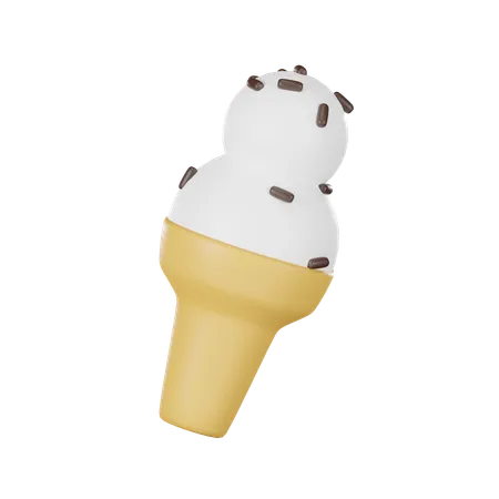 Icecream Trendy Illustration 3 D Rendering 3D Icon
