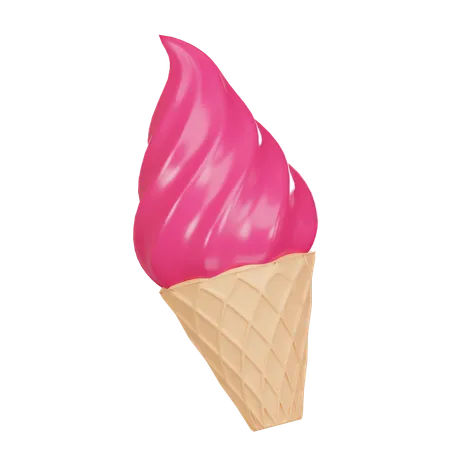 Birthday Ice Cream 3 D Icon 3D Icon