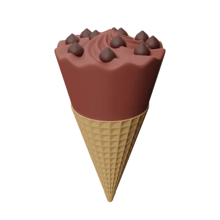 Ice Cream 3 D Icon 3D Icon