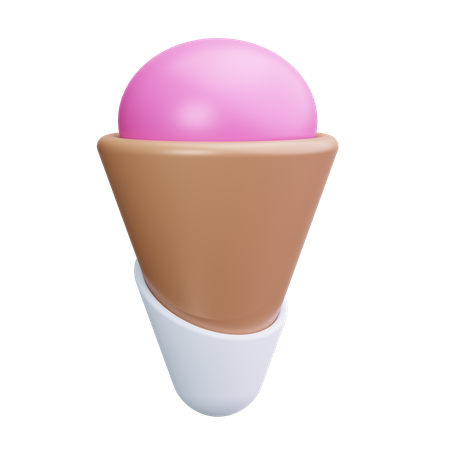 アイスクリームコーン  3D Icon