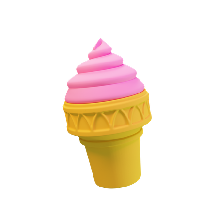 Ice Cream Cone  3D Icon