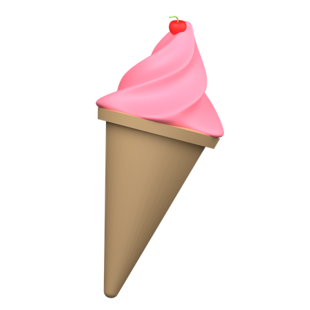 Ice Cream Cone  3D Icon