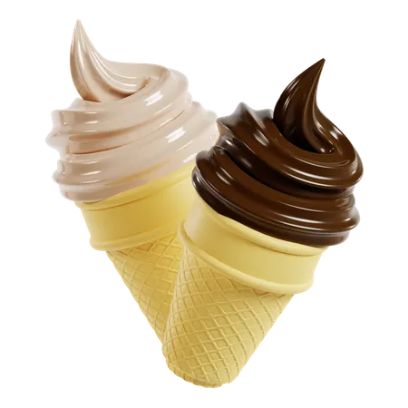 Ice Cream Cone 2  3D Icon