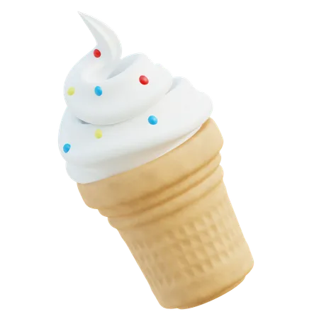 Ice Cream Cone  3D Icon