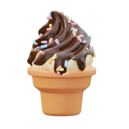 Ice Cream Cone  3D Icon