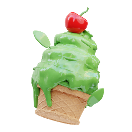 Ice Cream Cone  3D Icon