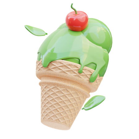 Ice Cream Cone  3D Icon