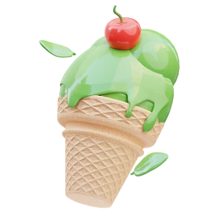 Ice Cream Cone  3D Icon