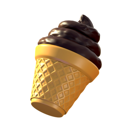 Ice Cream Cone  3D Icon