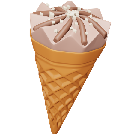 Ice Cream Cone  3D Icon