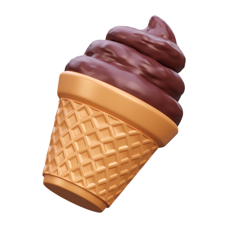 Ice Cream Cone  3D Icon