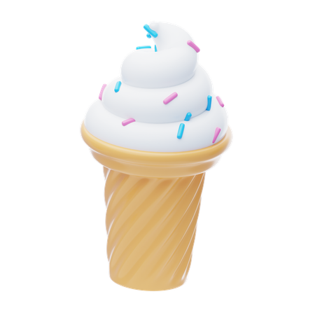 Ice Cream Cone  3D Icon